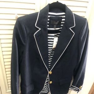 Linen navy blazer
